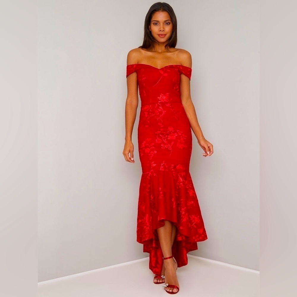NWT CHI CHI LONDON Kimye Dress Red UK12/US8